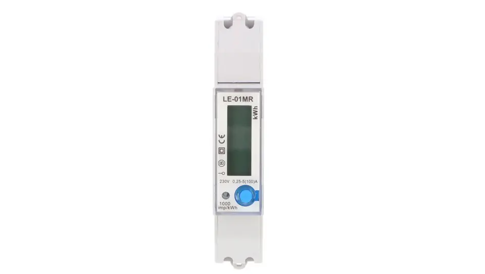 ⁨Single phase power consumption indicator LE-01MR⁩ at Wasserman.eu