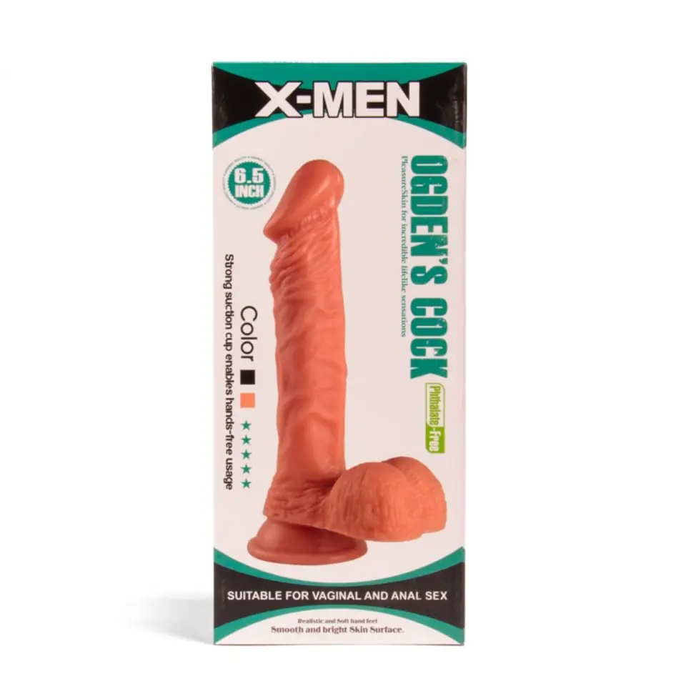 ⁨Dildo z przyssawką Ogden's Cock 16,5cm X-MEN⁩ w sklepie Wasserman.eu