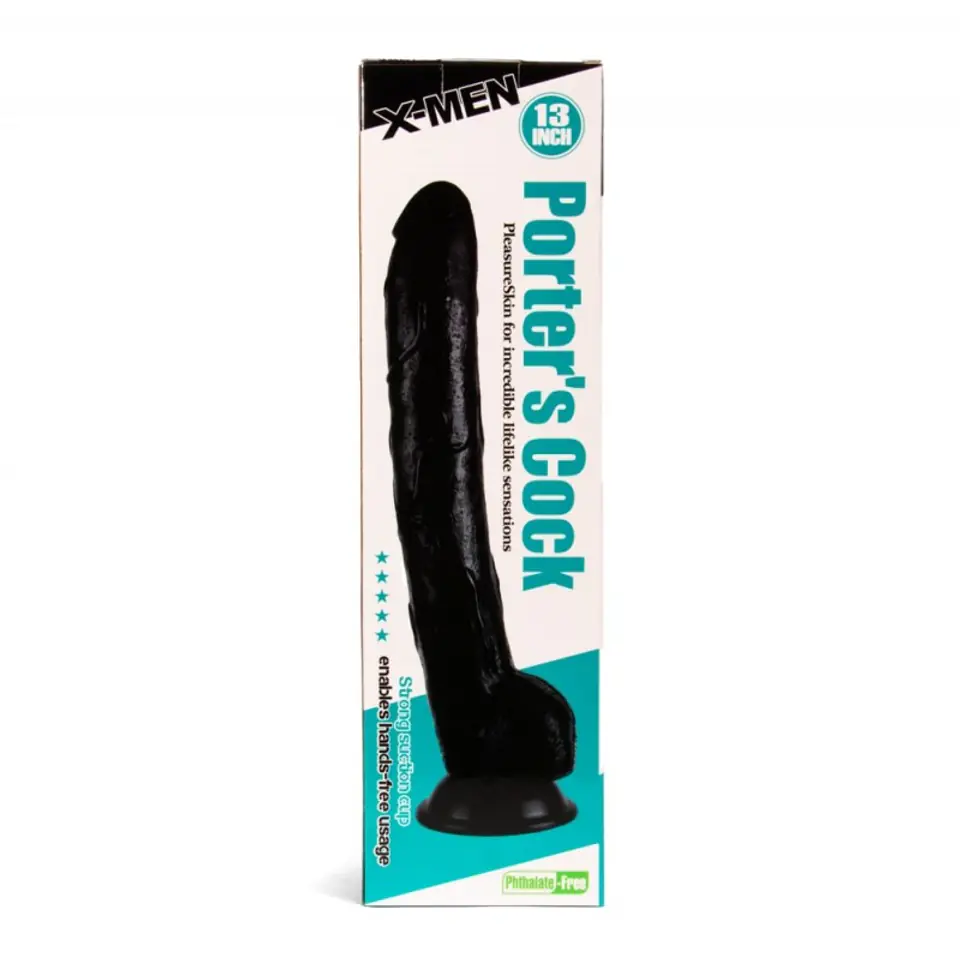 ⁨Dildo with suction cup Porter's Cock 33cm X-MEN⁩ at Wasserman.eu