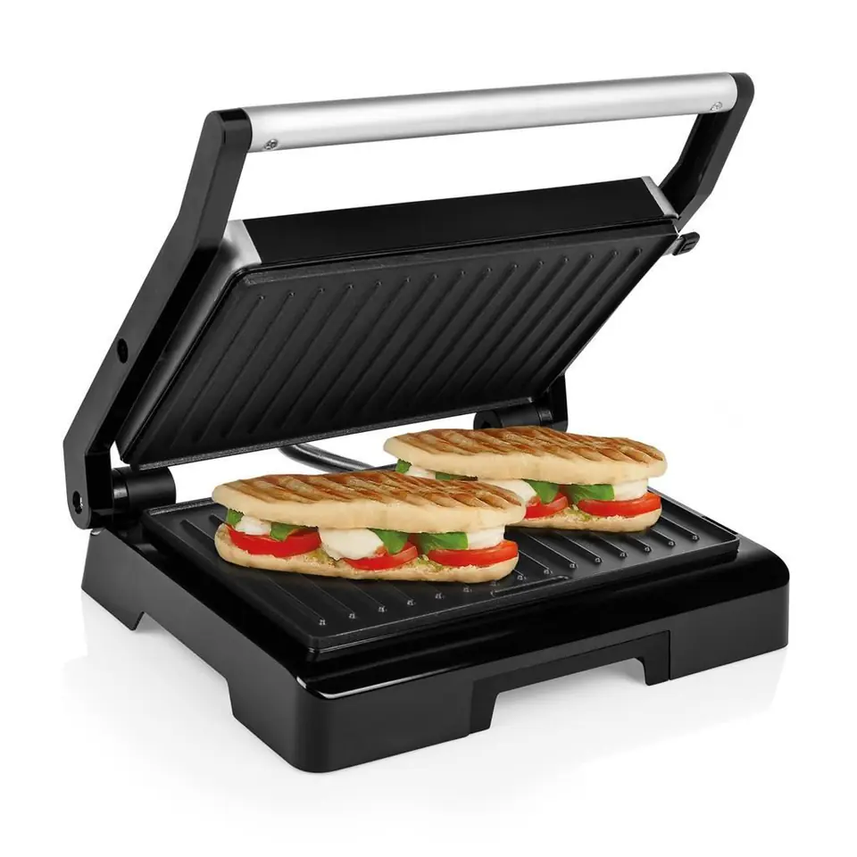⁨Tristar | GR-2854 | Grill | Grill kontaktowy | 1000 W | Szary⁩ w sklepie Wasserman.eu