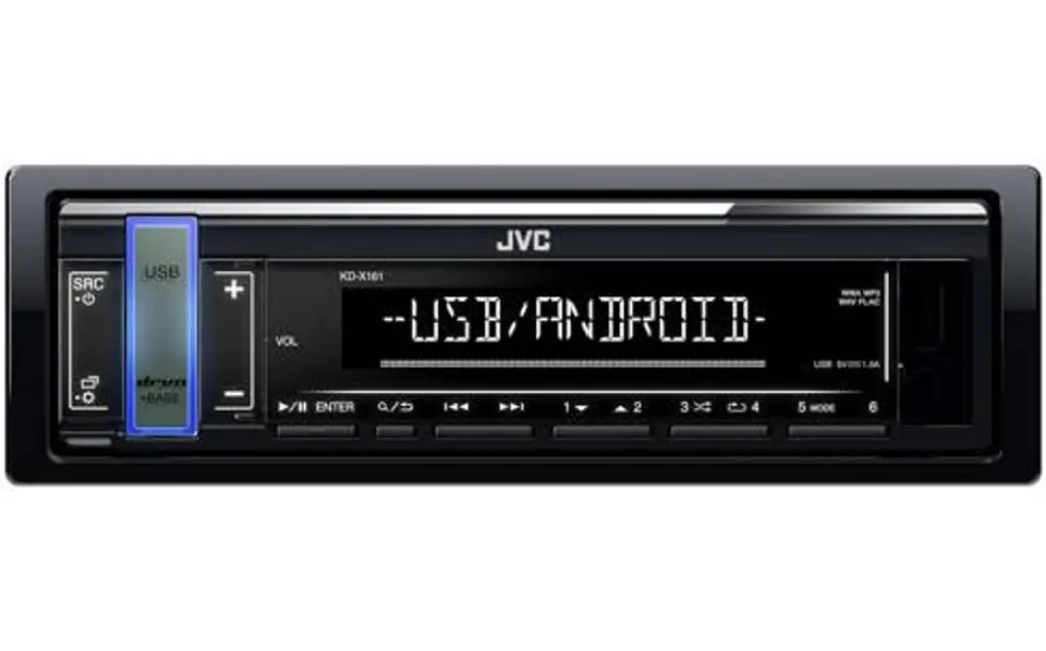 ⁨JVC KD-X161 car media receiver Black 200 W⁩ at Wasserman.eu