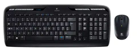 ⁨Logitech MK330 keyboard RF Wireless QWERTY US International Black⁩ at Wasserman.eu