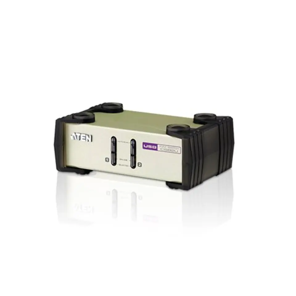 ⁨ATEN 2-Port USB - PS/2 VGA KVM Switch (KVM Cables included)⁩ at Wasserman.eu