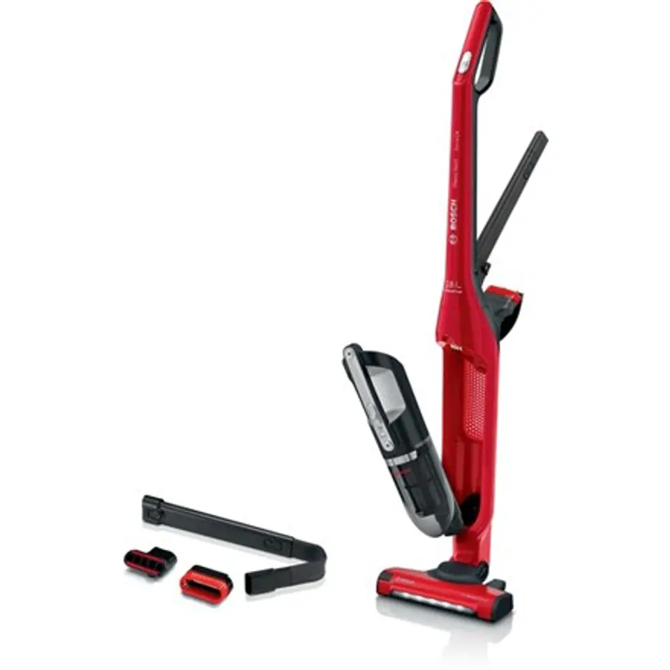 ⁨Bosch Serie 4 BBH3ZOO28 stick vacuum/electric broom Battery Dry Bagless 0.4 L Red 2.15 Ah⁩ at Wasserman.eu