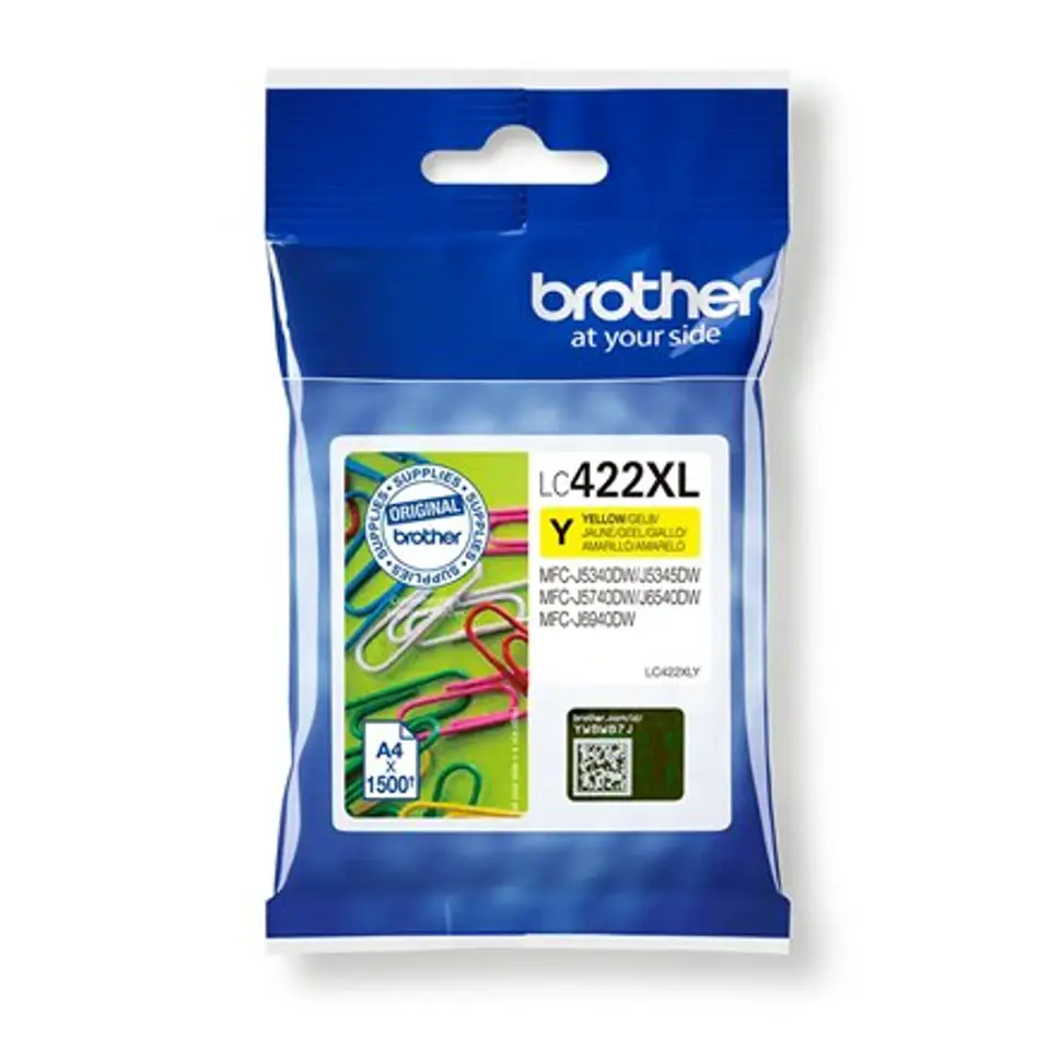 Brother LC | 422XLY | Yellow | Ink cartridge | 1500 pages w sklepie Wasserman.eu