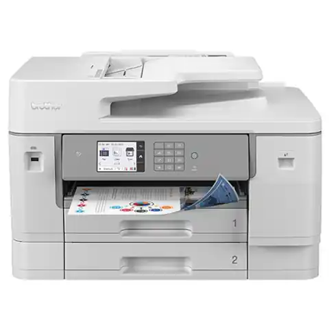 ⁨Brother Multifunctional printer MFC-J6955DW Colour, Inkjet, 4-in-1, A3, Wi-Fi, White⁩ at Wasserman.eu