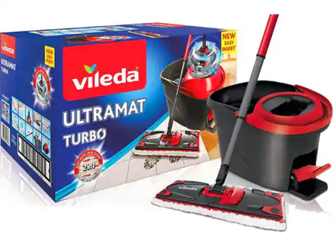 ⁨Mop Vileda płaski obrotowy UltraMat Turbo 163425⁩ w sklepie Wasserman.eu