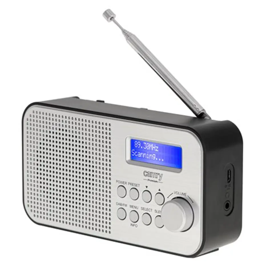 Camry Portable Radio CR 1179 Display LCD, Black/Silver, Alarm function w sklepie Wasserman.eu