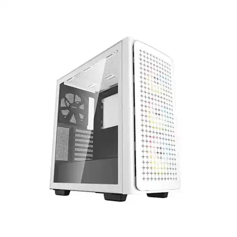 ⁨Deepcool MID TOWER CASE CK560 Side window, White, Mid-Tower, Power supply included No⁩ at Wasserman.eu