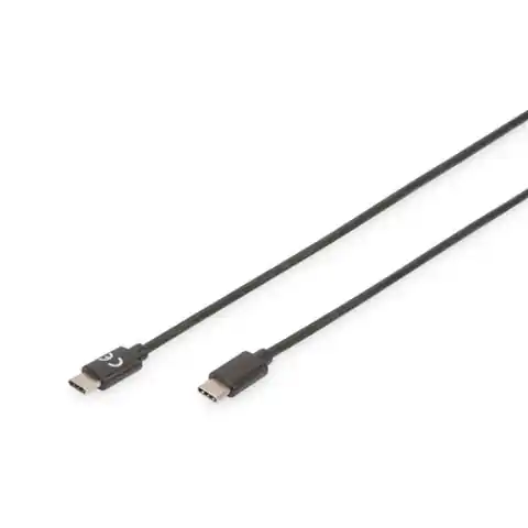 ⁨Digitus | USB-C cable | Male | 24 pin USB-C | Male | Black | 24 pin USB-C | 1 m⁩ w sklepie Wasserman.eu