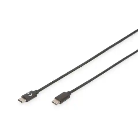 ⁨Digitus | USB-C cable | Male | 24 pin USB-C | Male | Black | 24 pin USB-C | 3 m⁩ w sklepie Wasserman.eu