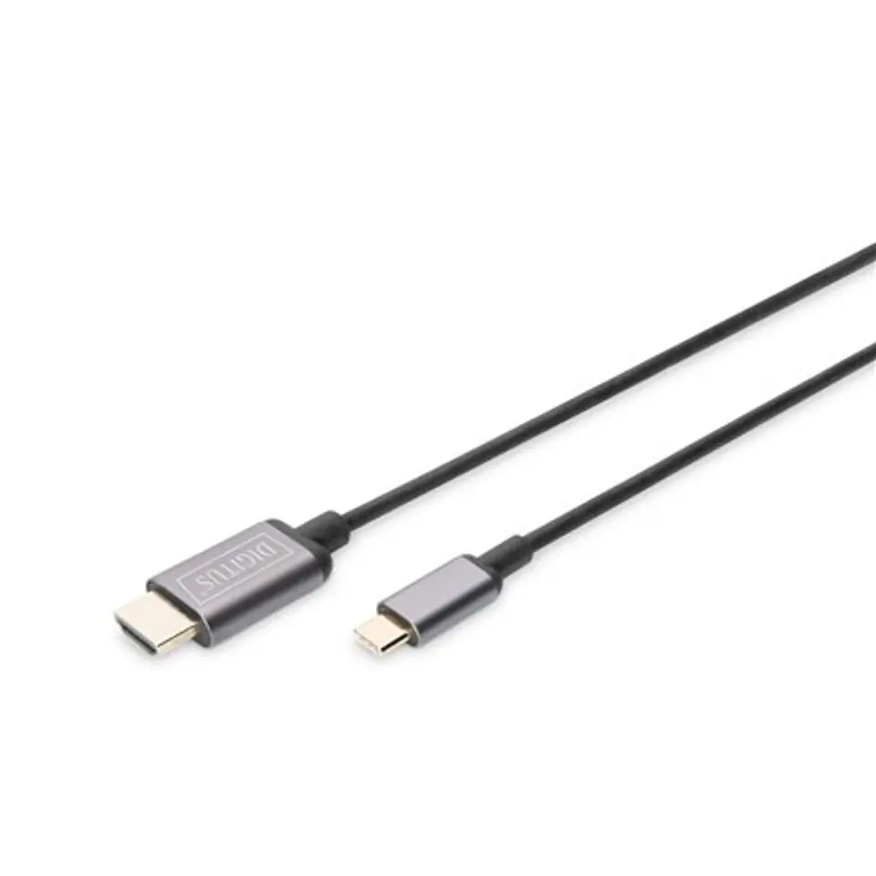 ⁨Digitus USB Type-C to HDMI Adapter DA-70821 1.8 m, Black, USB Type-C⁩ w sklepie Wasserman.eu