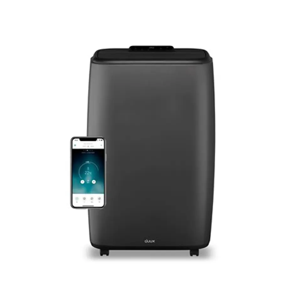 Duux Smart Mobile Klimaanlage Nord Anzahl der Geschwindigkeiten 3, Grau/Schwarz, 12000 BTU/h im Wasserman.eu