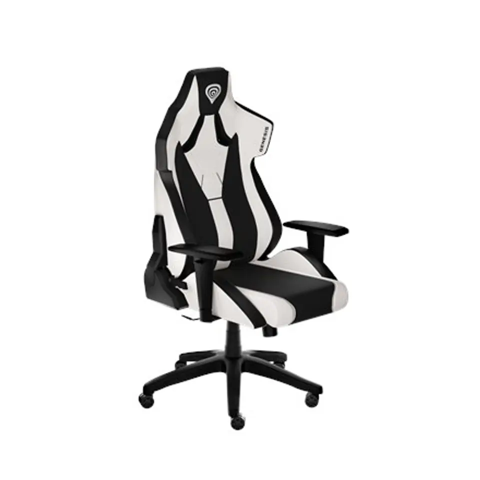 ⁨GENESIS NFG-1849 video game chair Gaming armchair Padded seat White⁩ at Wasserman.eu