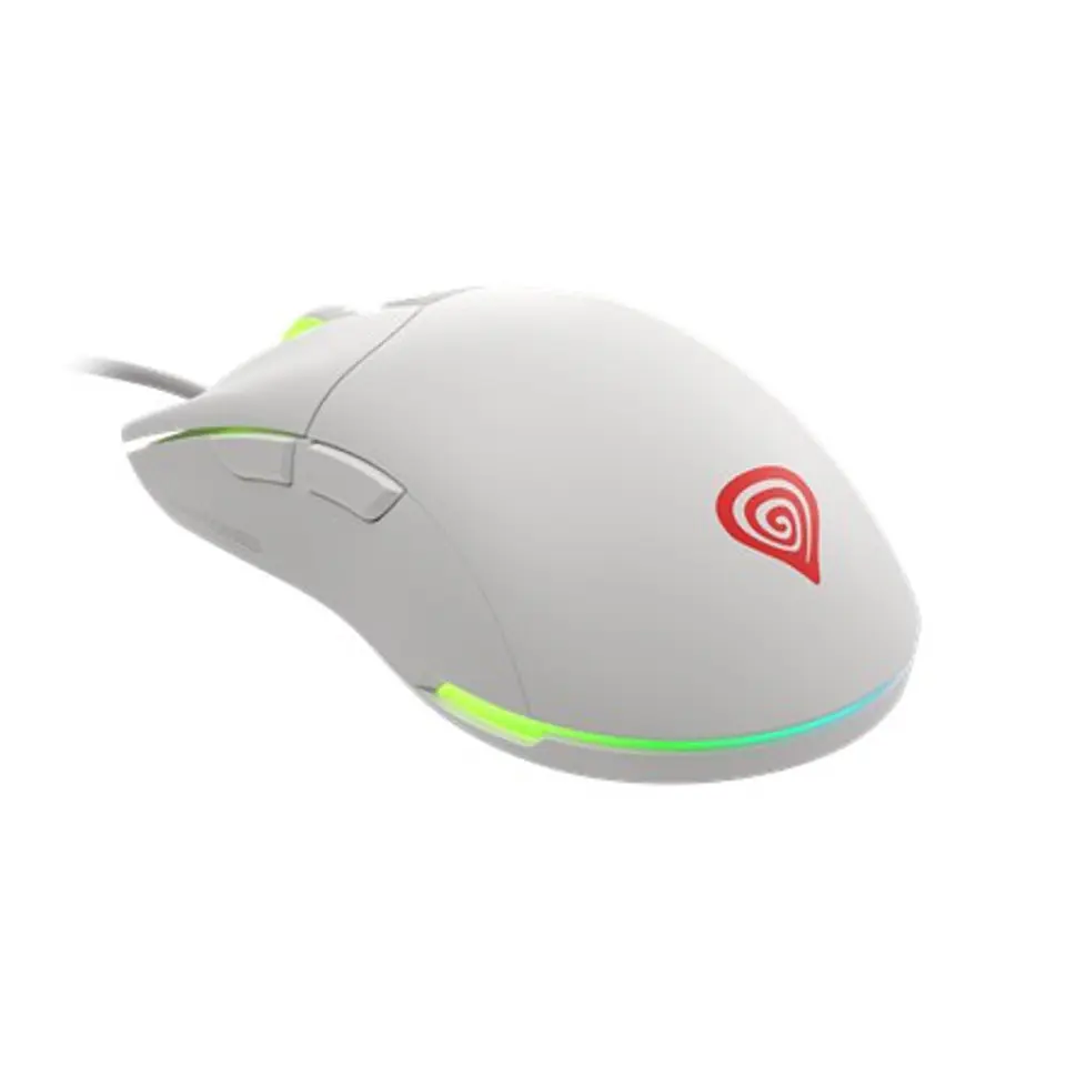 ⁨Genesis | Ultralight Gaming Mouse | Wired | Krypton 750 | Optical | Gaming Mouse | USB 2.0 | White | Yes⁩ w sklepie Wasserman.eu