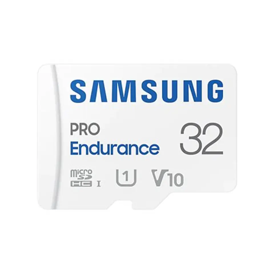 ⁨Samsung PRO Endurance MB-MJ32KA/EU 32 GB, MicroSD Memory Card, Flash memory class U1, V10, Class 10, SD adapter⁩ w sklepie Wasserman.eu