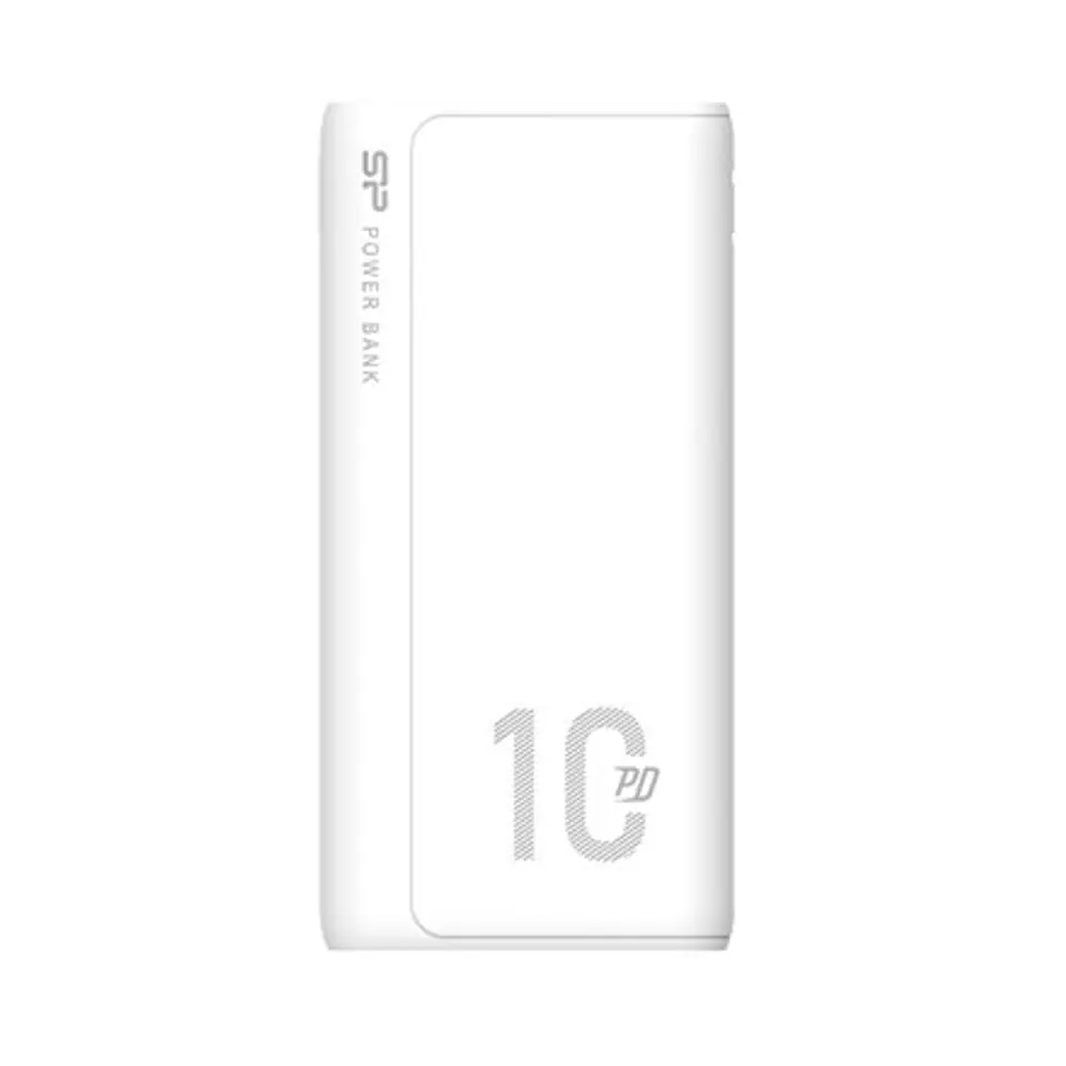 ⁨SILICON POWER QP15 Powerbank External battery 10000 mAh 2x USB QC 3.0 1x USB-C PD (SP10KMAPBKQP150W) White⁩ at Wasserman.eu