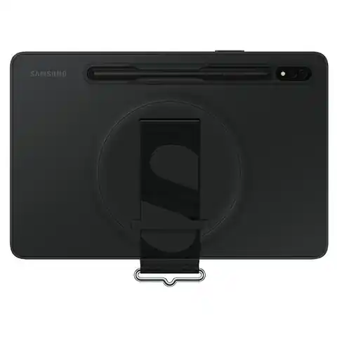⁨Case Samsung EF-GX700CB Tab S8 black/black Strap Cover⁩ at Wasserman.eu