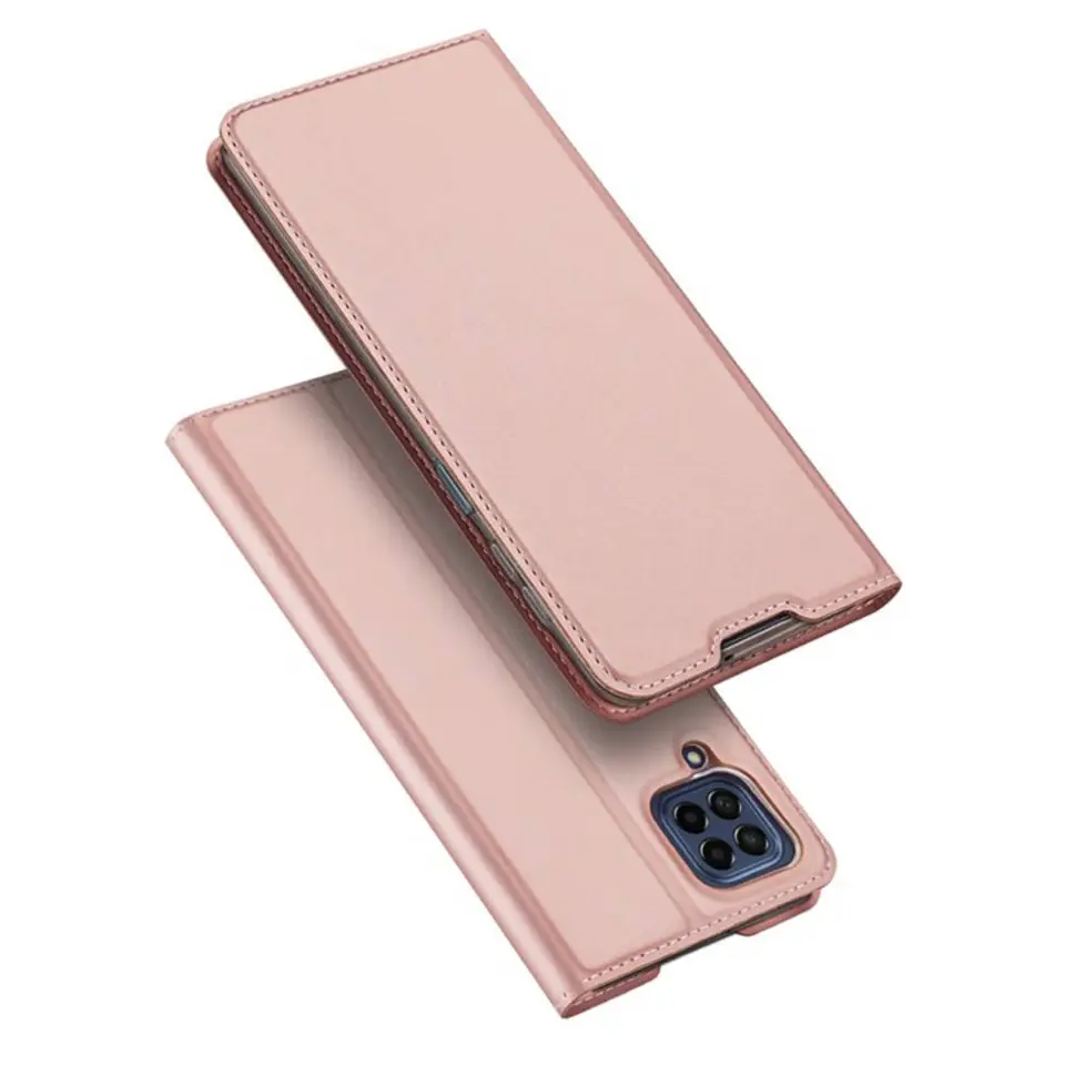 ⁨Case SAMSUNG GALAXY M53 5G Flap Eco Leather Dux Ducis Skin Leather light pink⁩ at Wasserman.eu