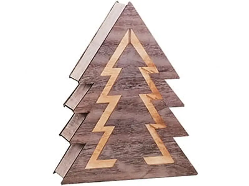 Holz Christbaumschmuck LED Beleuchtung 1j 35cm LED Weihnachtsbaum 1j im Wasserman.eu