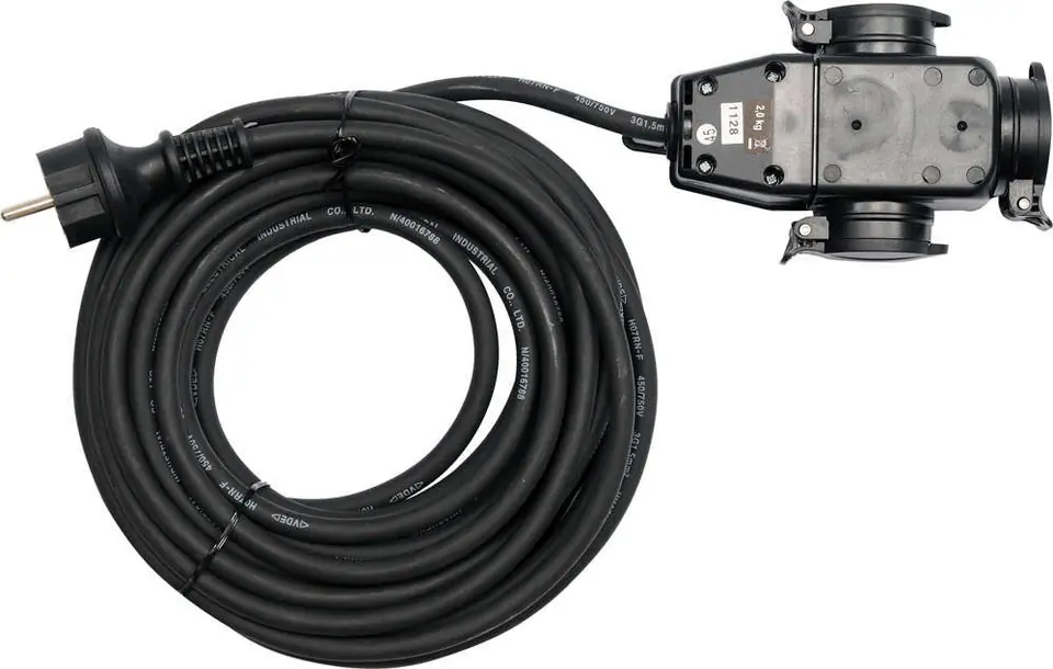 ⁨IP44 10M 3G1.5 EXTENDER WITH DISTRIBUTOR⁩ at Wasserman.eu