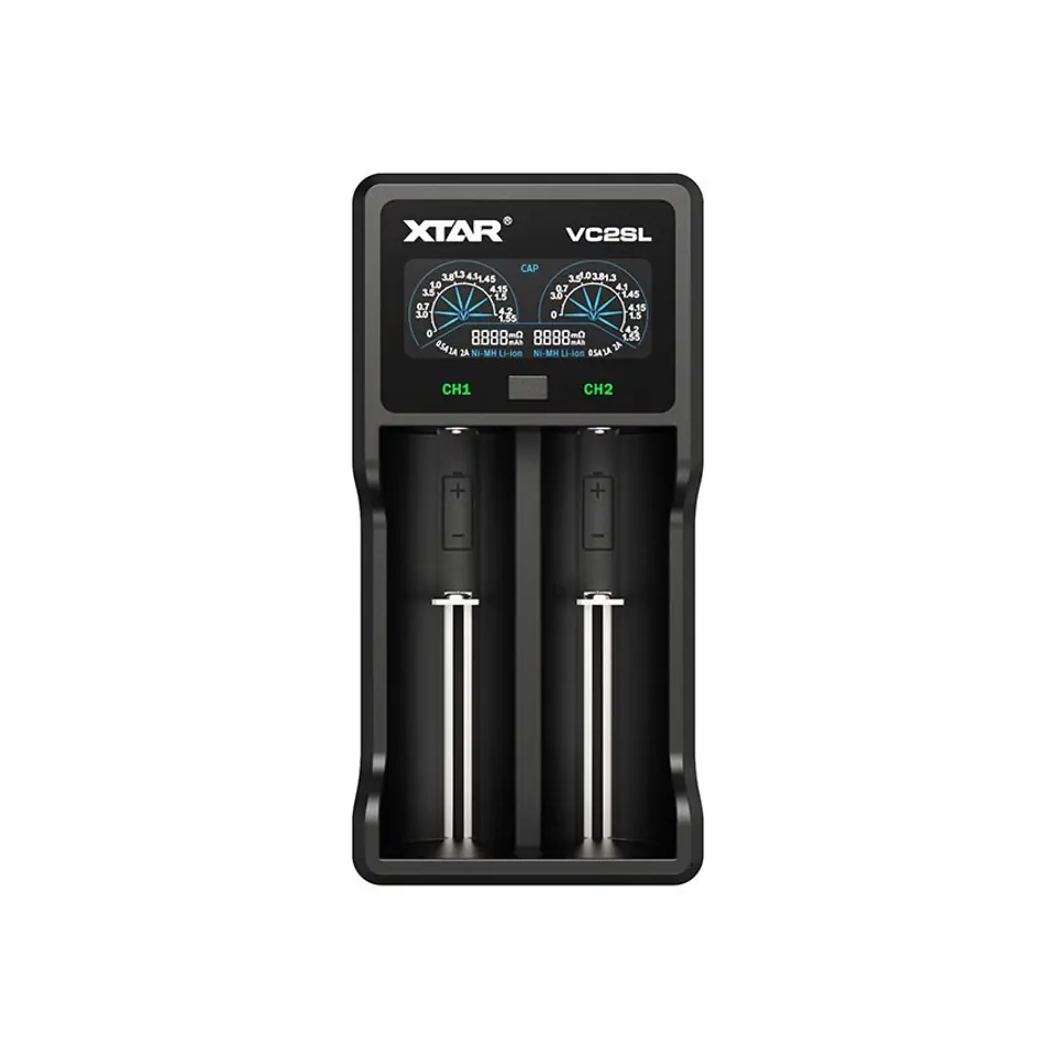 ⁨XTAR VC2SL Battery charger Li-ion / Ni-MH / Ni-CD 18650⁩ at Wasserman.eu