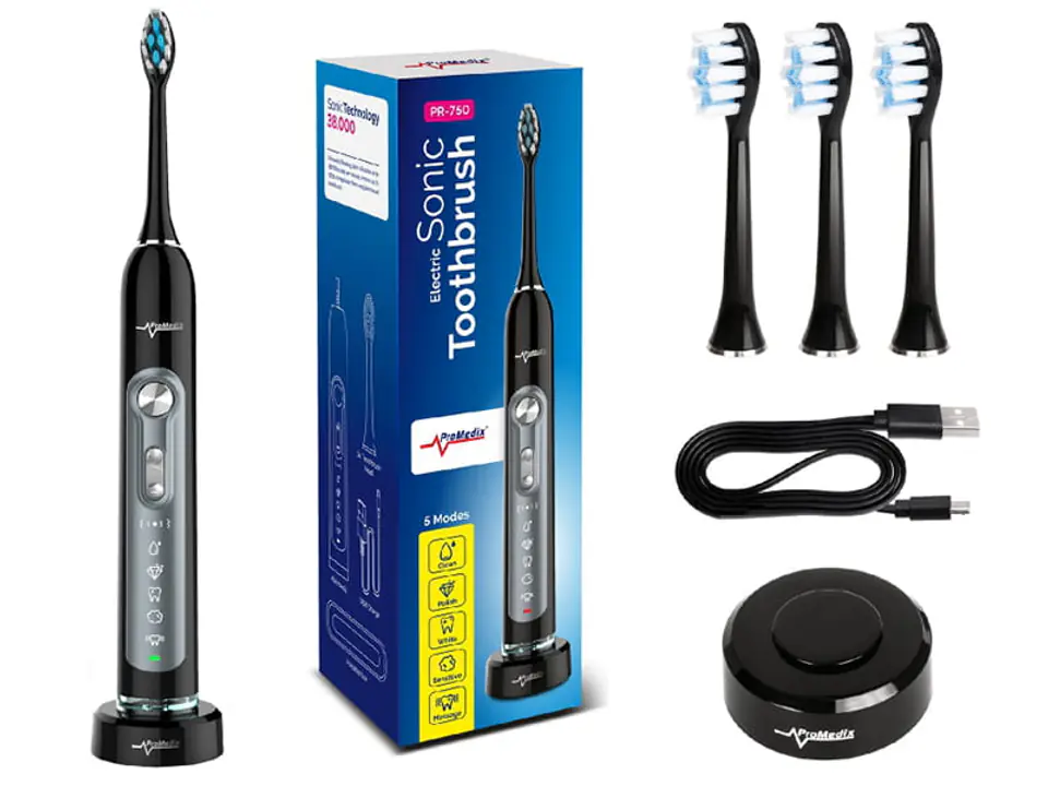 Sonic toothbrush Promedix PR-750 B at Wasserman.eu