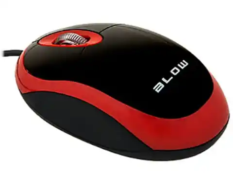 ⁨Mysz optyczna BLOW MP-20 USB czerwona MP-20 czerwona⁩ w sklepie Wasserman.eu
