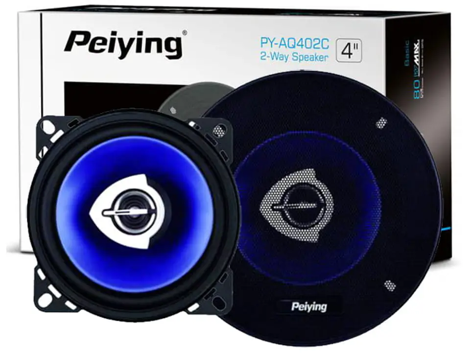 ⁨Peiying PY-AQ402C 4 "car speakers⁩ at Wasserman.eu