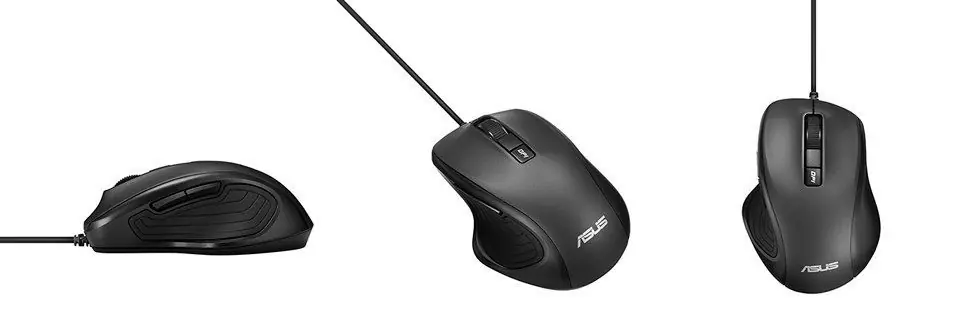 ⁨Asus | Ergonomic Mouse | UX300 PRO | Wired optical mouse | Wired optical | USB 2.0 | Black⁩ w sklepie Wasserman.eu