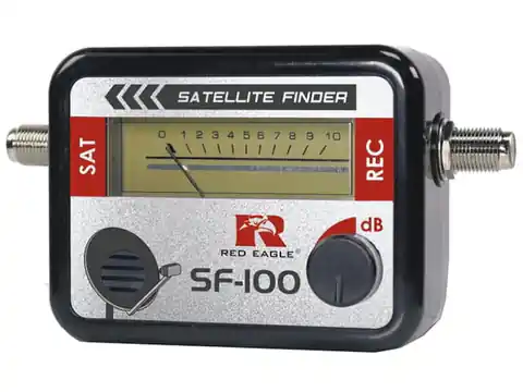 ⁨The SF-100 Sat Finder satellite signal meter⁩ at Wasserman.eu
