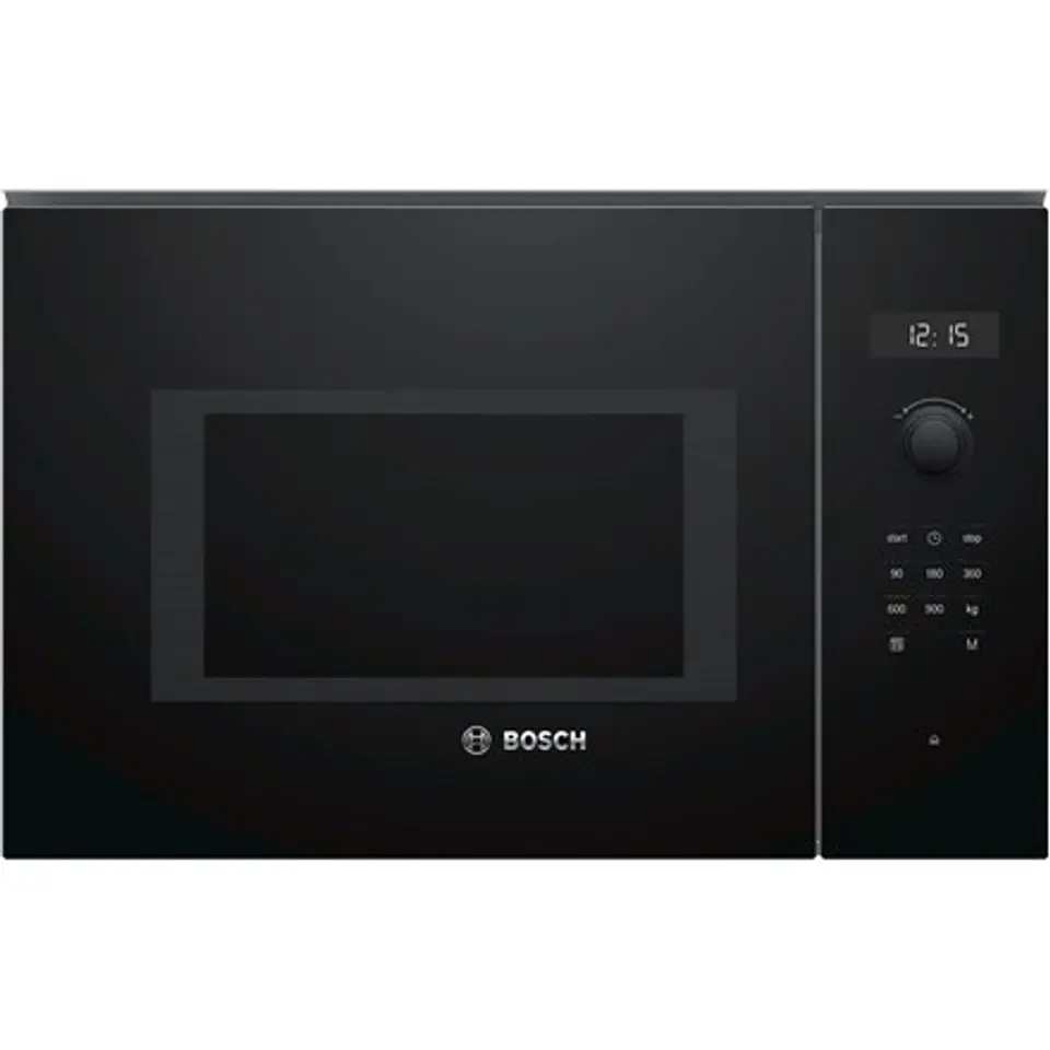 ⁨Bosch Microwave Oven BFL554MB0 31.5 L, Retractable, Rotary knob, Start button, Touch Control, 900 W, Black, Built-in, Defrost f⁩ at Wasserman.eu