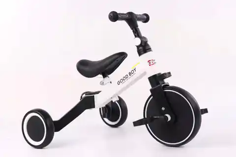 ⁨3in1 tricycle balance bike with pedals white⁩ at Wasserman.eu