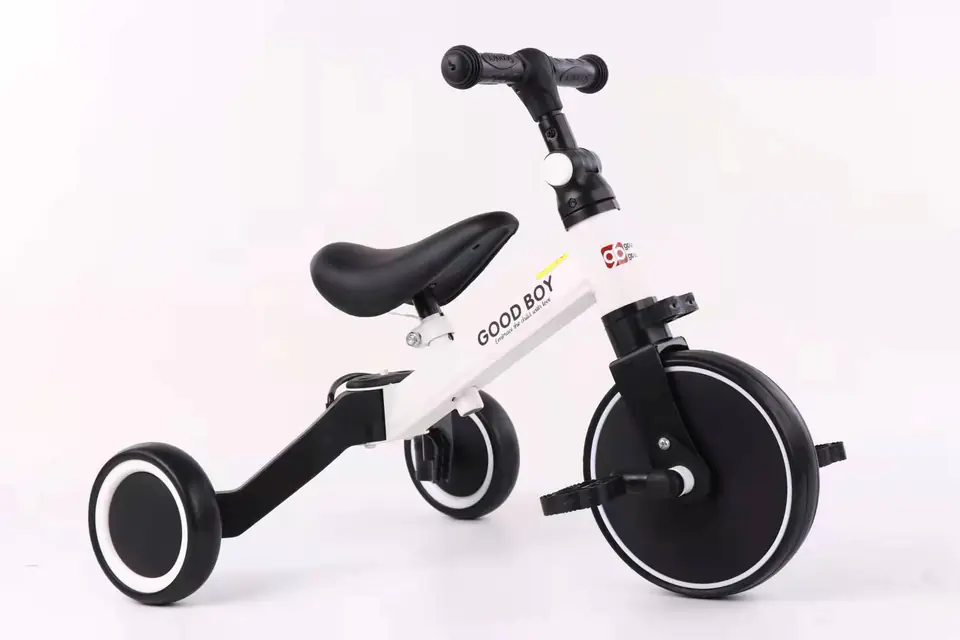 3in1 tricycle balance bike with pedals white at Wasserman.eu