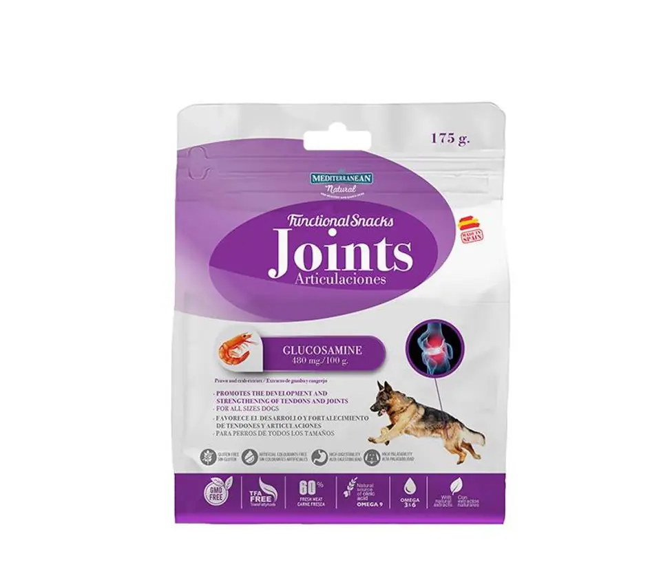 ⁨MEDITERRANEAN NATURAL Functional Snack JOINTS z glukozaminą 175g⁩ w sklepie Wasserman.eu