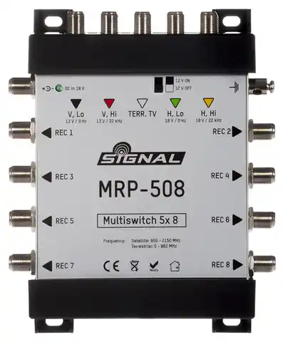⁨Signal MRP-508 multiswitch 5/8 with passive terrestrial TV⁩ at Wasserman.eu