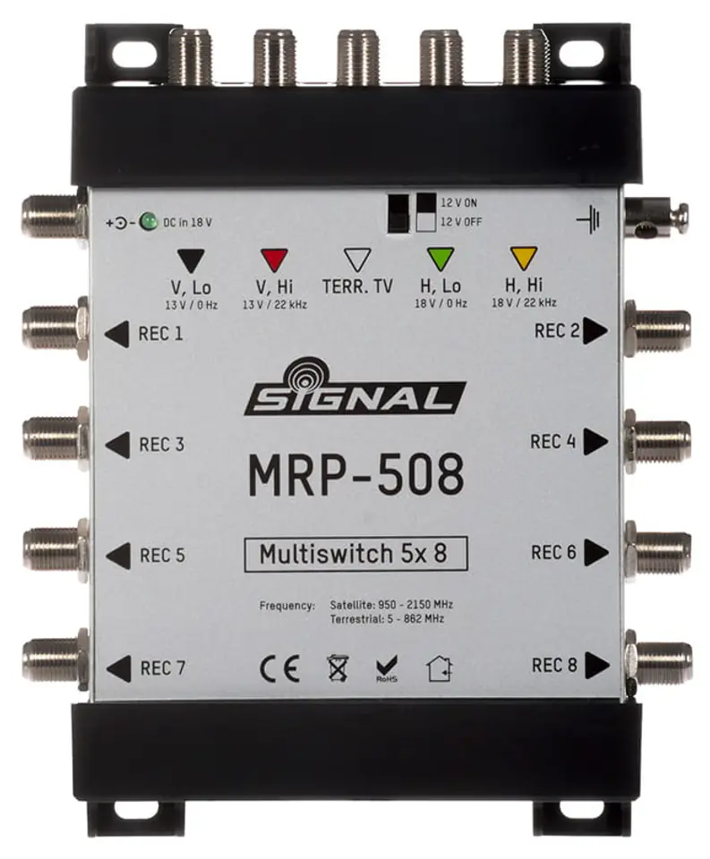 ⁨Signal MRP-508 multiswitch 5/8 with passive terrestrial TV⁩ at Wasserman.eu