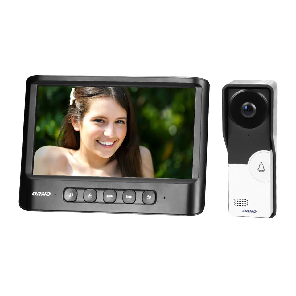 ⁨WIDEODOMOFON BEZSŁUCHAWKOWY LCD 7' CZARNY IMAGO⁩ w sklepie Wasserman.eu