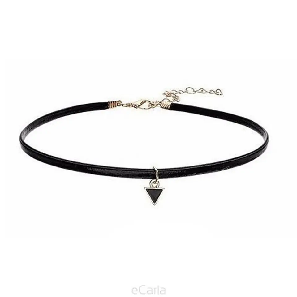 ⁨NASZYJNIK CHOKER Z TRÓJKĄCIKIEM N275⁩ w sklepie Wasserman.eu