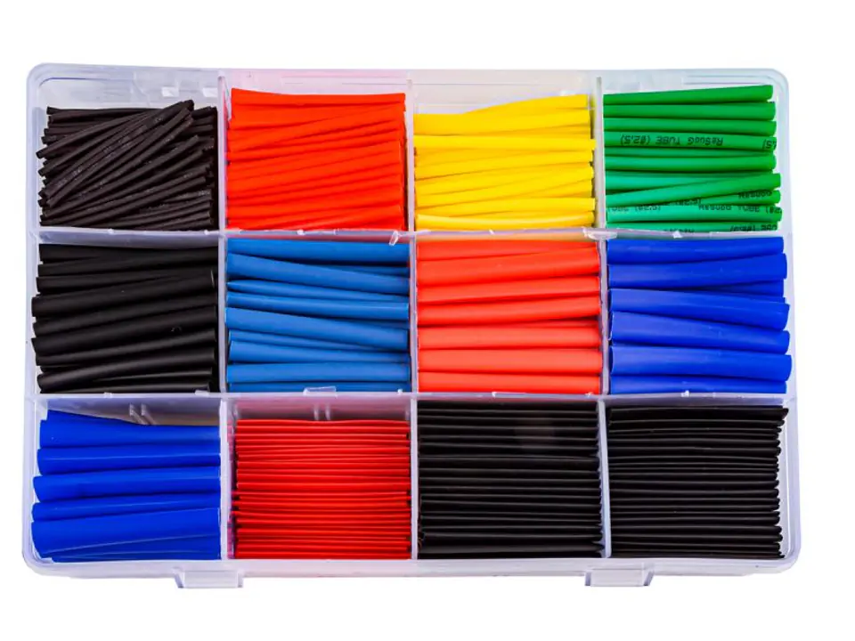 ⁨Set of 750Pcs T-shirts, Heat Shrink Tubes Various Colors And Sizes⁩ at Wasserman.eu