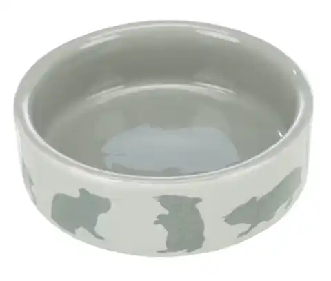 ⁨TRIXIE Ceramic hamster bowl with hamster motif, 80 ml, avg. 8 cm [TX-60731]⁩ at Wasserman.eu