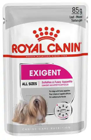 ⁨Royal Canin Exigent karma mokra dla wybrednych psów dorosłych, wszystkich ras, pasztet saszetka 85g⁩ w sklepie Wasserman.eu