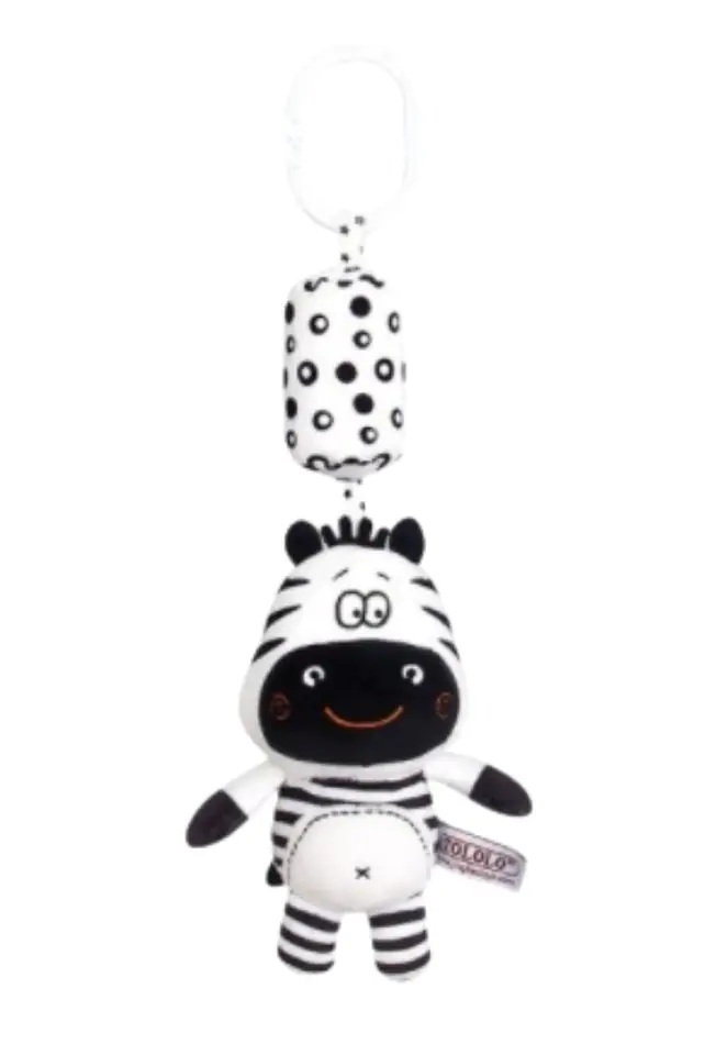 Grzechotka zawieszka sensoryczna kontrastowa zebra w sklepie Wasserman.eu
