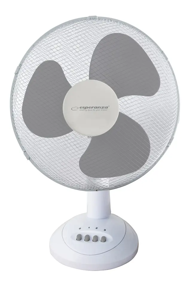 ⁨Esperanza EHF003WE, 12'' desk fan, White and Gray⁩ at Wasserman.eu