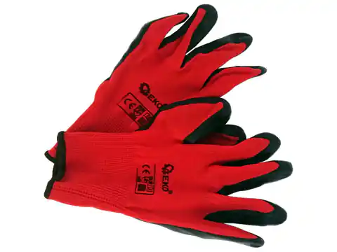 ⁨Rękawice robocze rozm. 9 red Rękawiczki ochronne G73581⁩ w sklepie Wasserman.eu