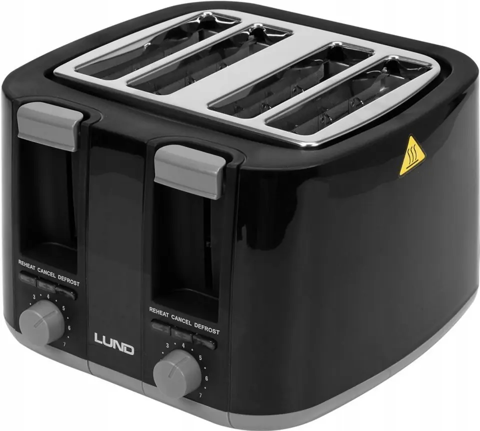 ⁨TOASTER 1300-1500W BLACK⁩ at Wasserman.eu