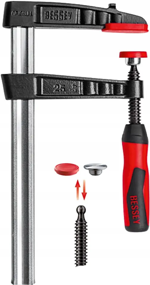 ⁨ŚCISK ŚRUBOWY STOLARSKI ŻELIWNY TG 120/60MM⁩ w sklepie Wasserman.eu