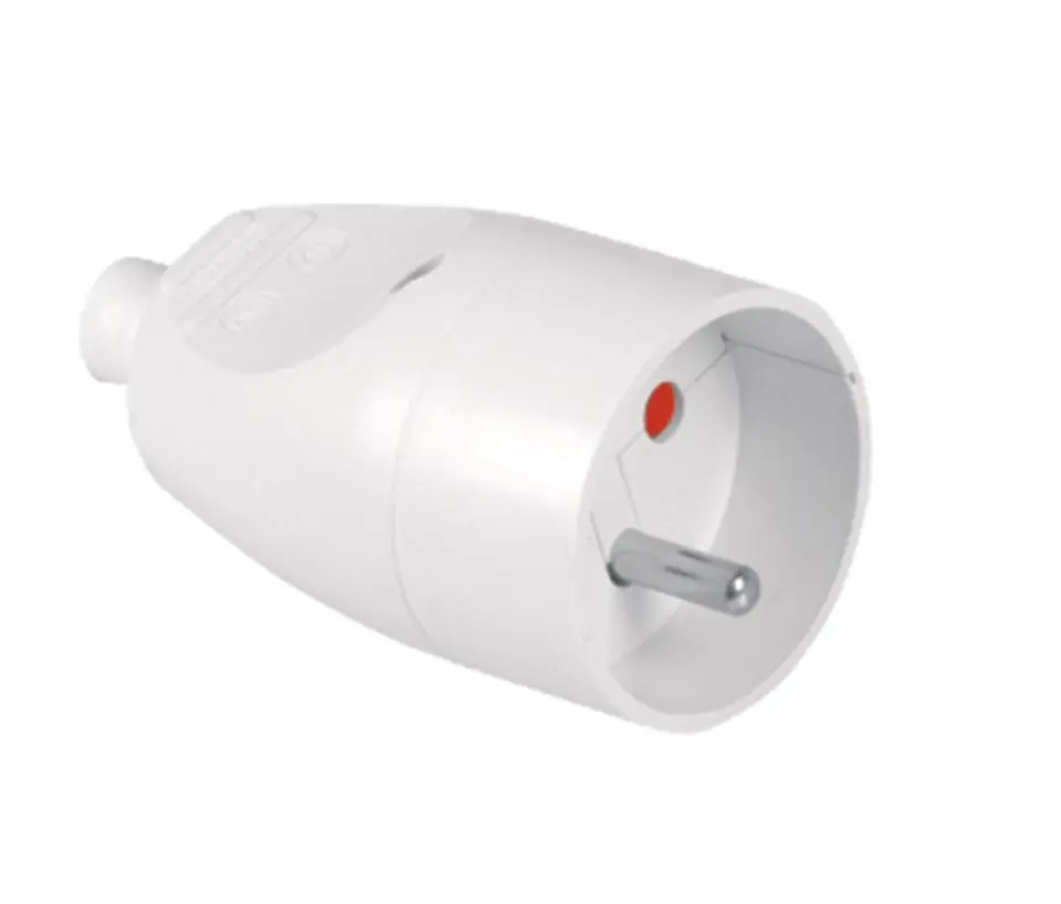 ⁨SINGLE SOCKET 16A 250V DETACHABLE WITH/U WHITE⁩ at Wasserman.eu