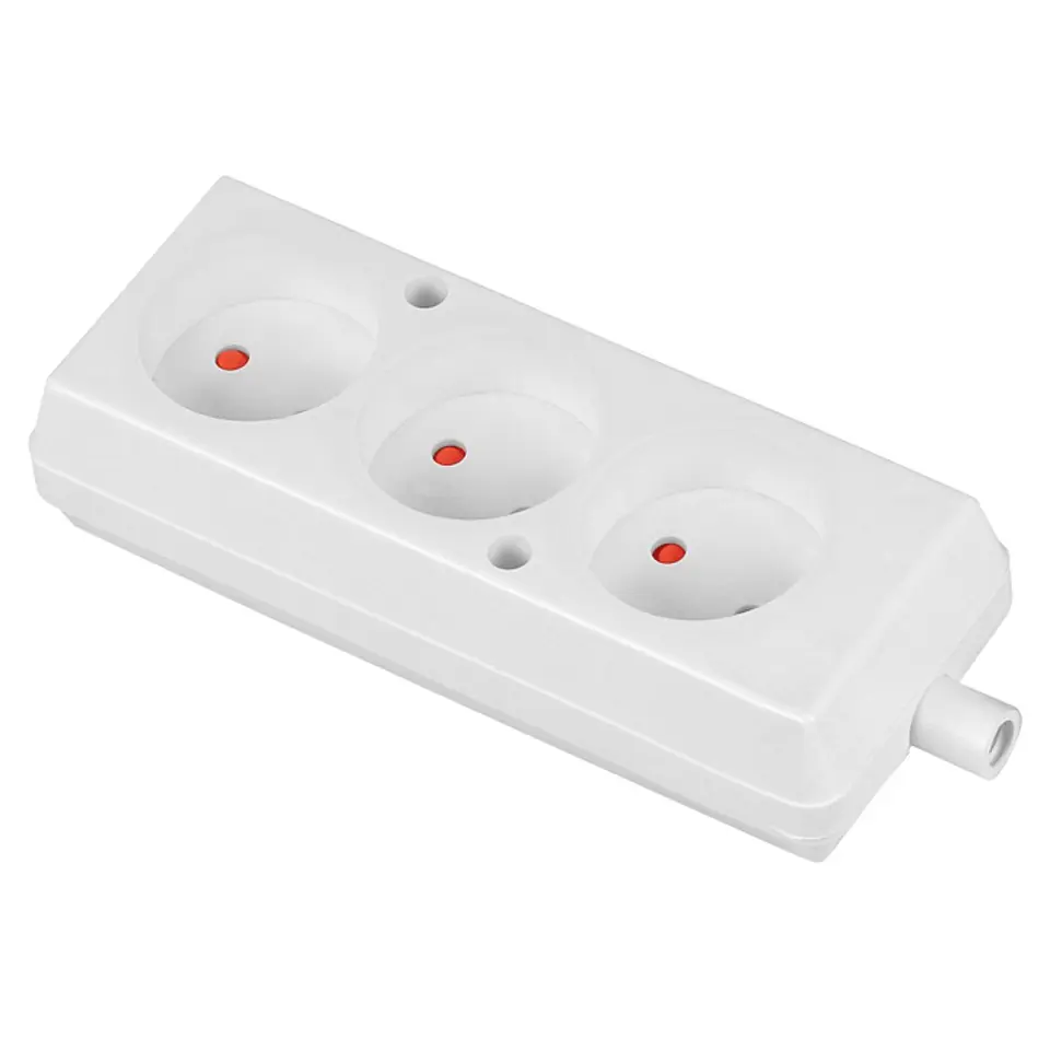 ⁨TRIPLE SOCKET 16A 250V DETACHABLE B/U WHITE⁩ at Wasserman.eu