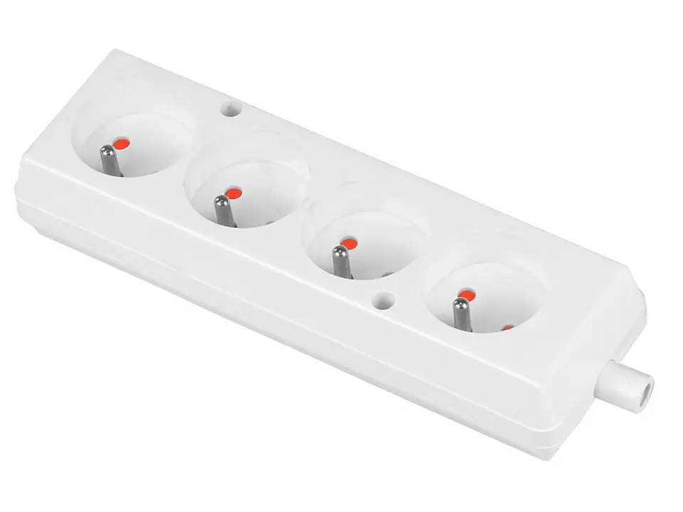 ⁨QUAD SOCKET 16A 250V DETACHABLE Z/U WHITE⁩ at Wasserman.eu